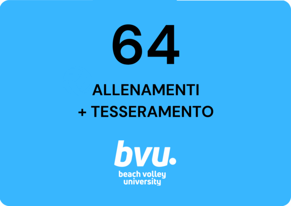 Iscrizione corso di beach volley per 64 allenamenti + tesseramento