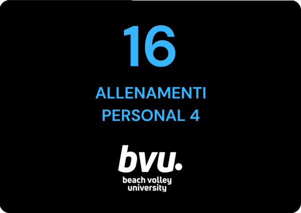 Iscrizione corso su misura "Personal 4" da 16 allenamenti